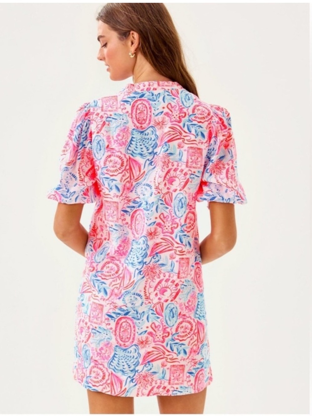 NWT LILLY PULITZER
MIALEIGH LINEN DRESS LIL
SUN SEA SAND - Picture 3 of 5